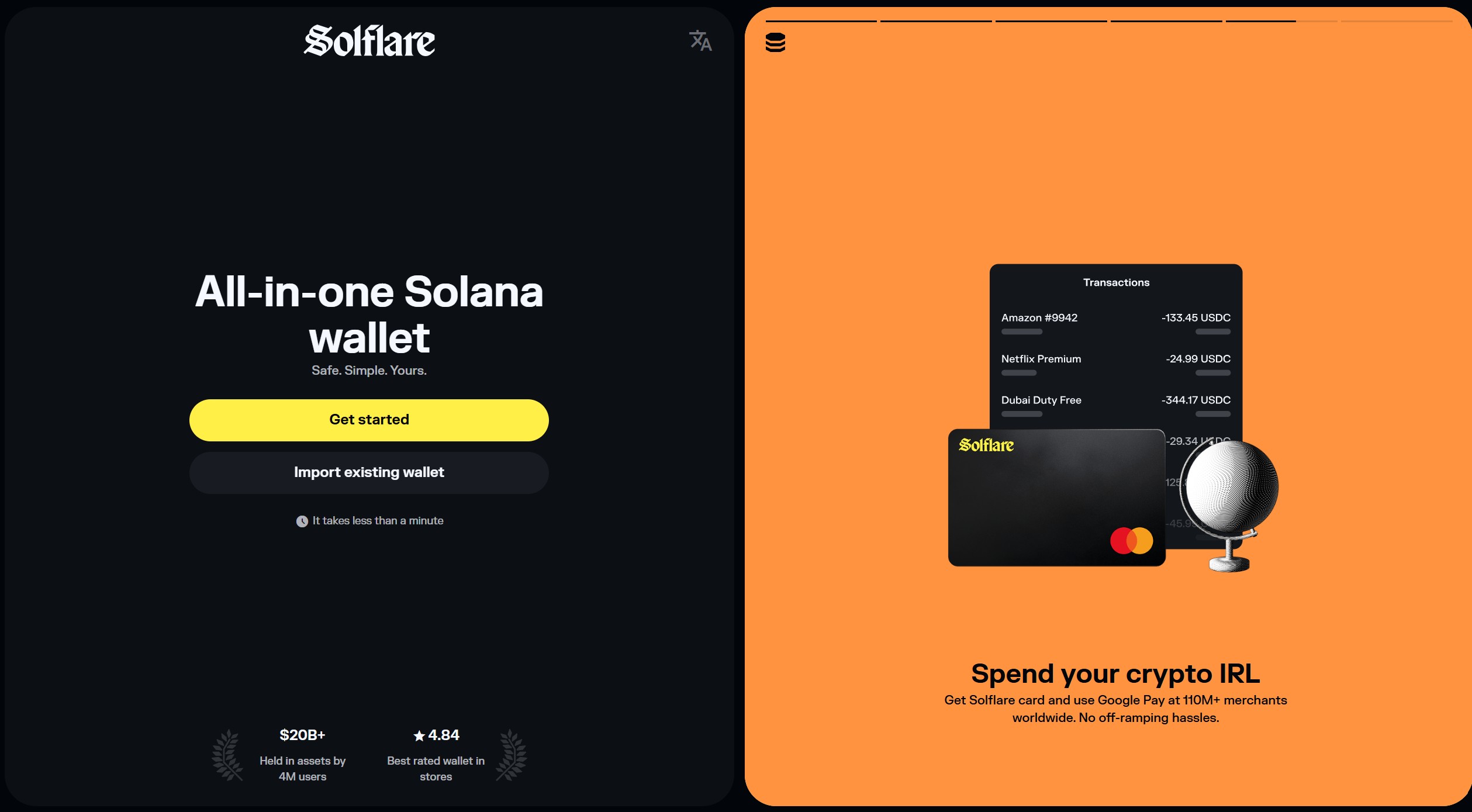Solflare on-chain and product analytics